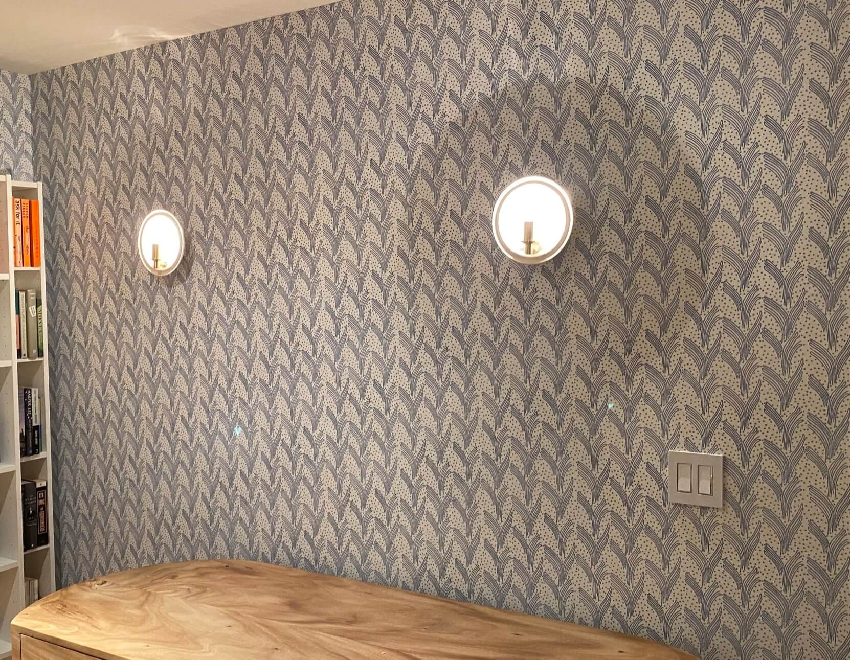 sconce hanging wallpaper