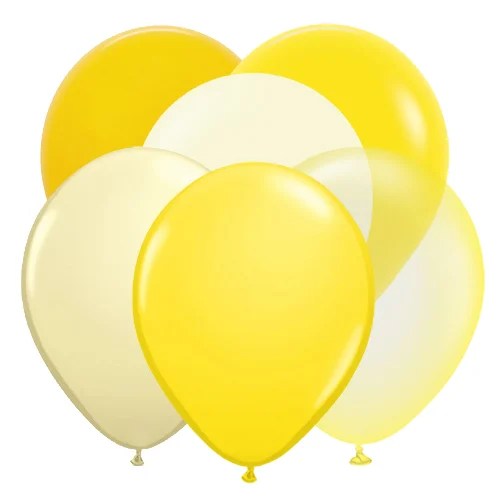 Hochwertige Latexballons in Gelb