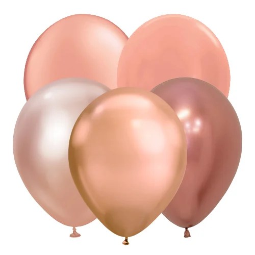 Hochwertige Latexballons in Roségold