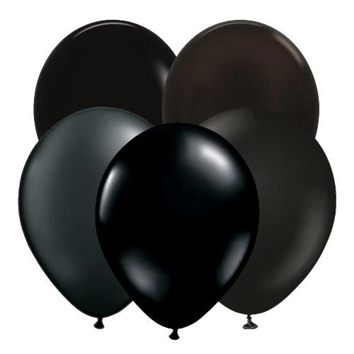 Hochwertige Latexballons in Schwarz