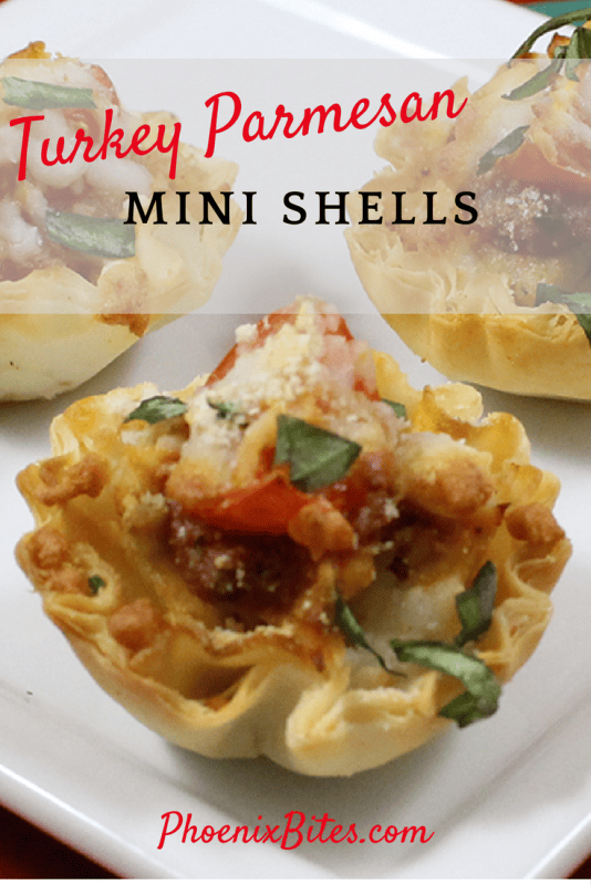 Turkey Parmesan Mini Shells
