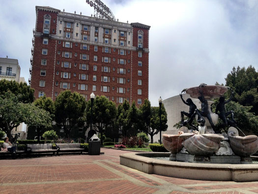 The hotel from Huntington Park