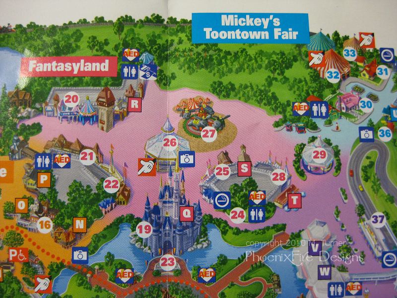Magic Kingdom 2010 Guide Map Wdwmagic Unofficial Walt