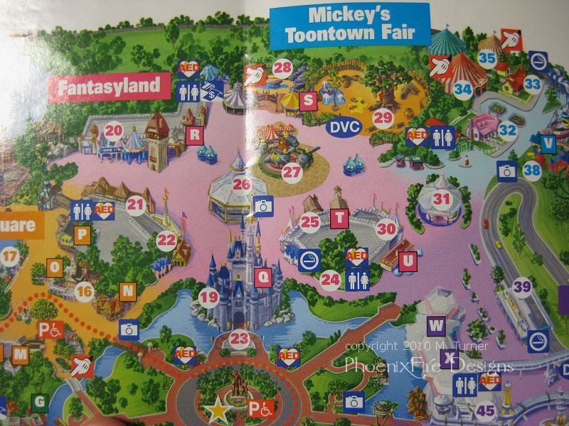 Magic Kingdom 2010 Guide Map Wdwmagic Unofficial Walt