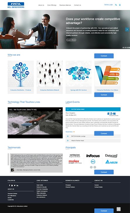 HCL_Enterprise_Distribution_Website_Layout