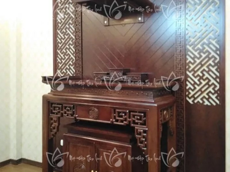 Bàn thờ treo tường hiện đại TT104 7 Cách lắp đặt bàn thờ treo tường