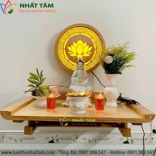 bàn thờ Phật treo tường