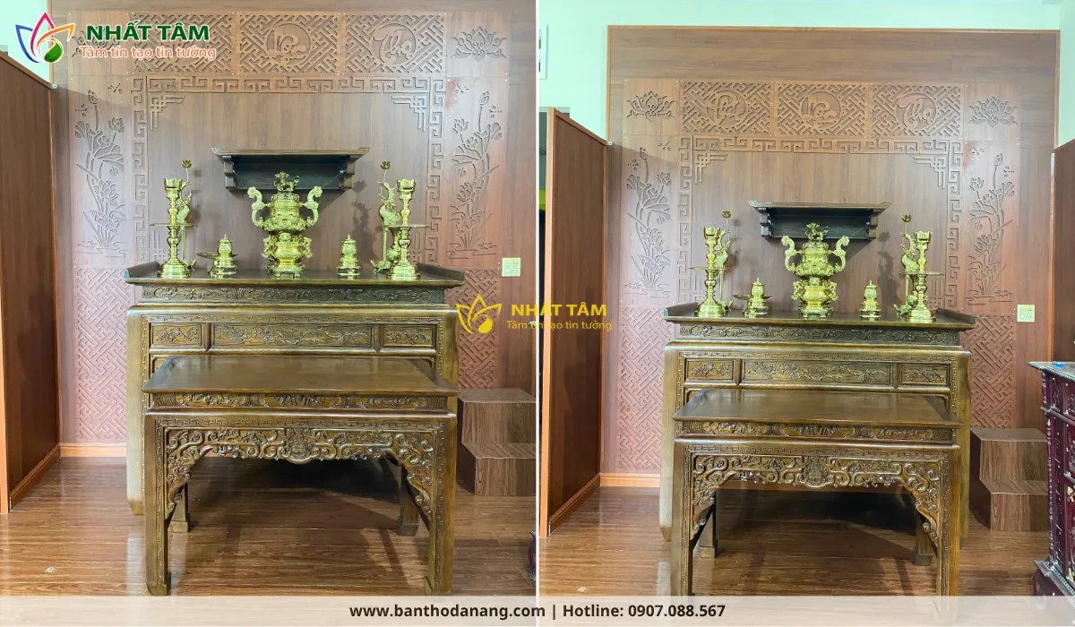 Lắp đặt bàn thờ cho khách hàng tại Đà Nẵng
