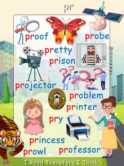 Colorful characters teach kids two words at a time with the pr sound at the beginning. Pr Words Free Printable Phonics Poster You Need To Have This