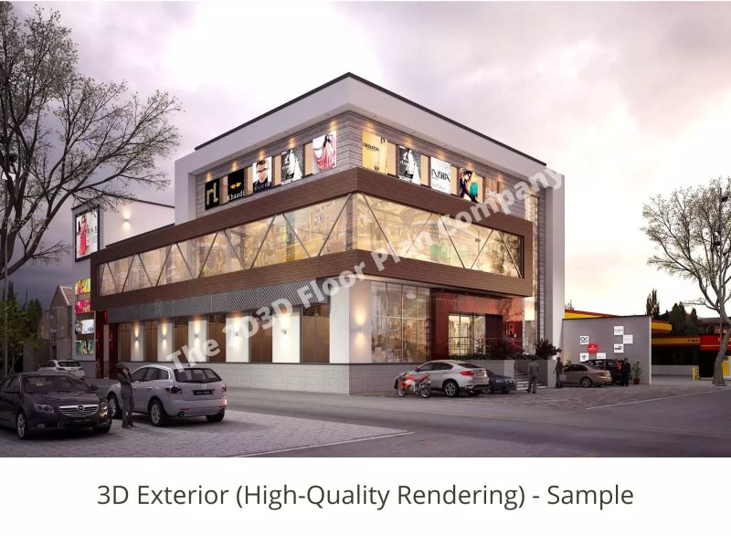 3d Floor Plan Rendering Services For Real Estate - Light Texture Collection - 4K Quality