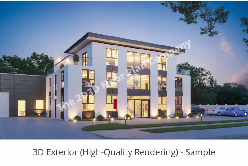 3d Floor Plan Rendering Services For Real Estate - Ocean Background Collection - Ultra HD Quality