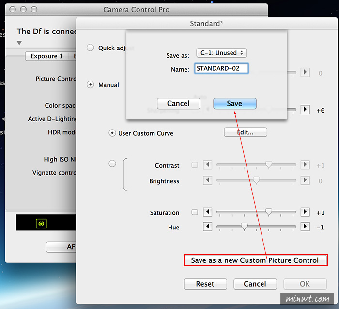 梅問題-《Nikon Camera Control Pro2》自訂Nikon Df相片調控檔
