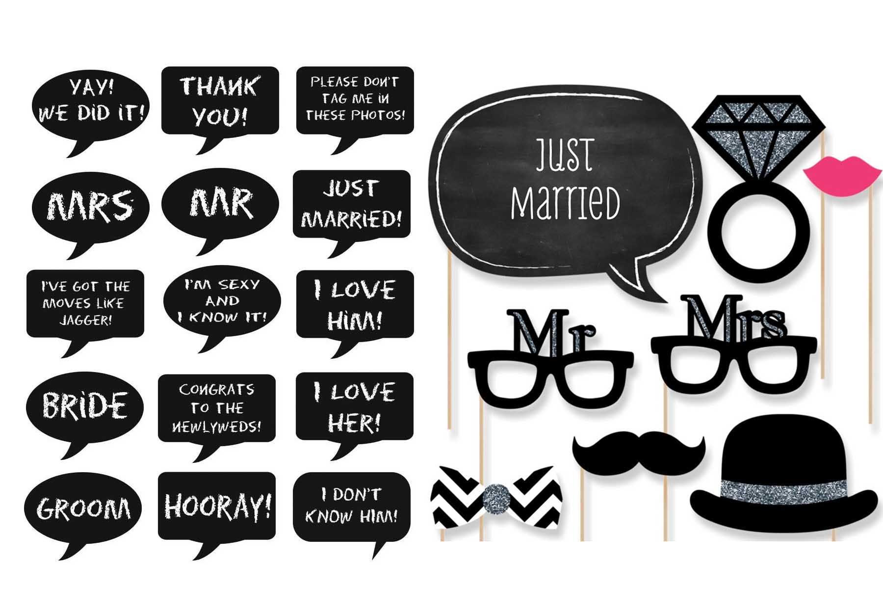Photo-booth-prop-wedding-signs