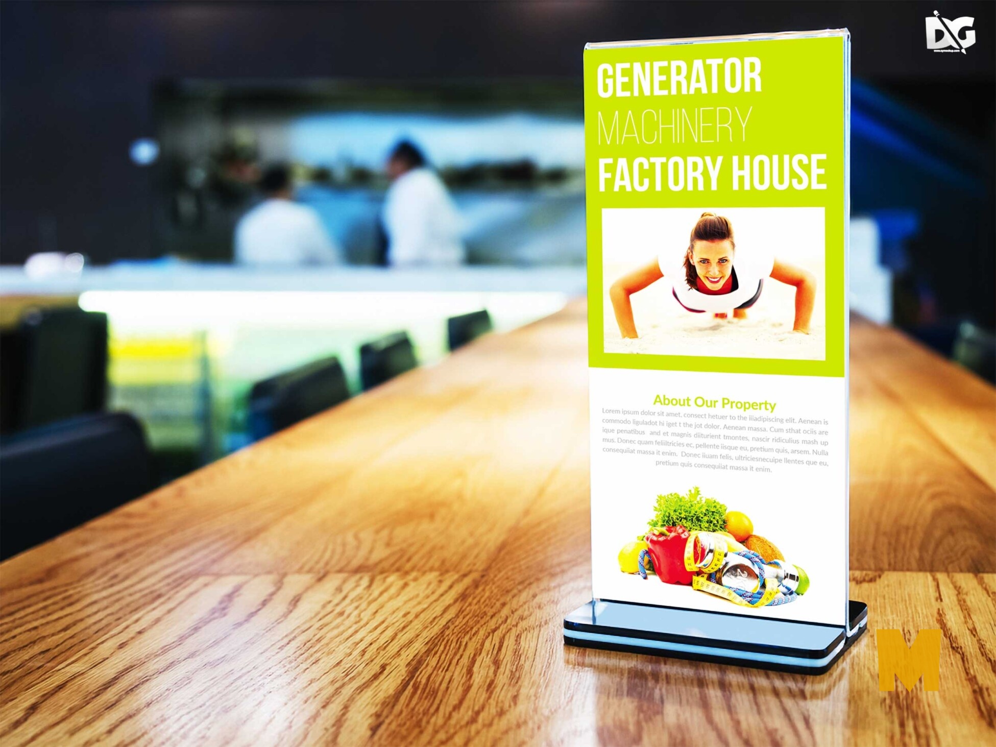 The brochures are placed so that you can showcase . Free Rackcard Stand Mockup Psd Free Mock Up