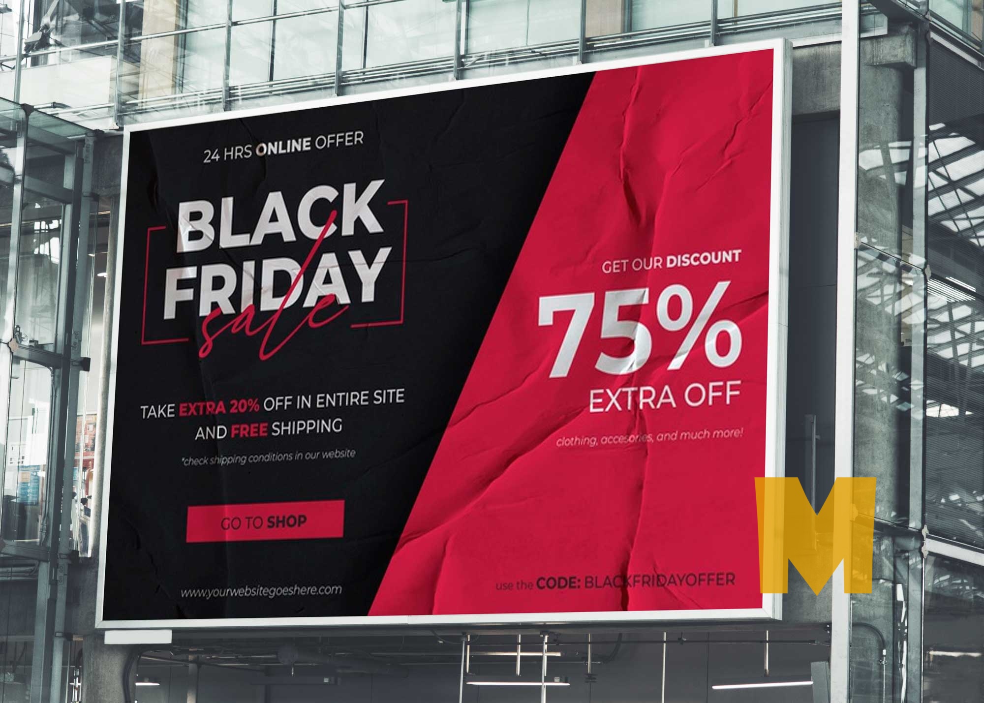 Creative cloud express makes it fun and easy to customize. Free Large Rectangular Billboard Mockup Psd Free Mock Up