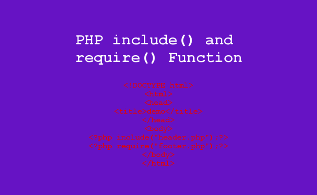 PHP Include Function() And Php Require() Function PHPGurukul