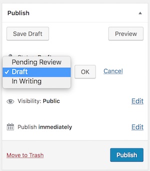 It can send email notifications with custom text to any recipient you like. Creating Custom Post Status In Wordpress Phppot