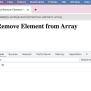 JavaScript Remove Element From Array - Phppot