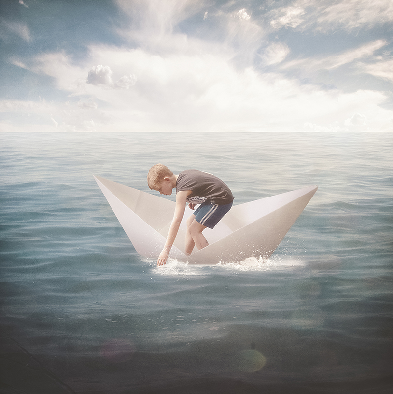 surreal colorful red dream clouds digital painting photomanipulation life Stories girls