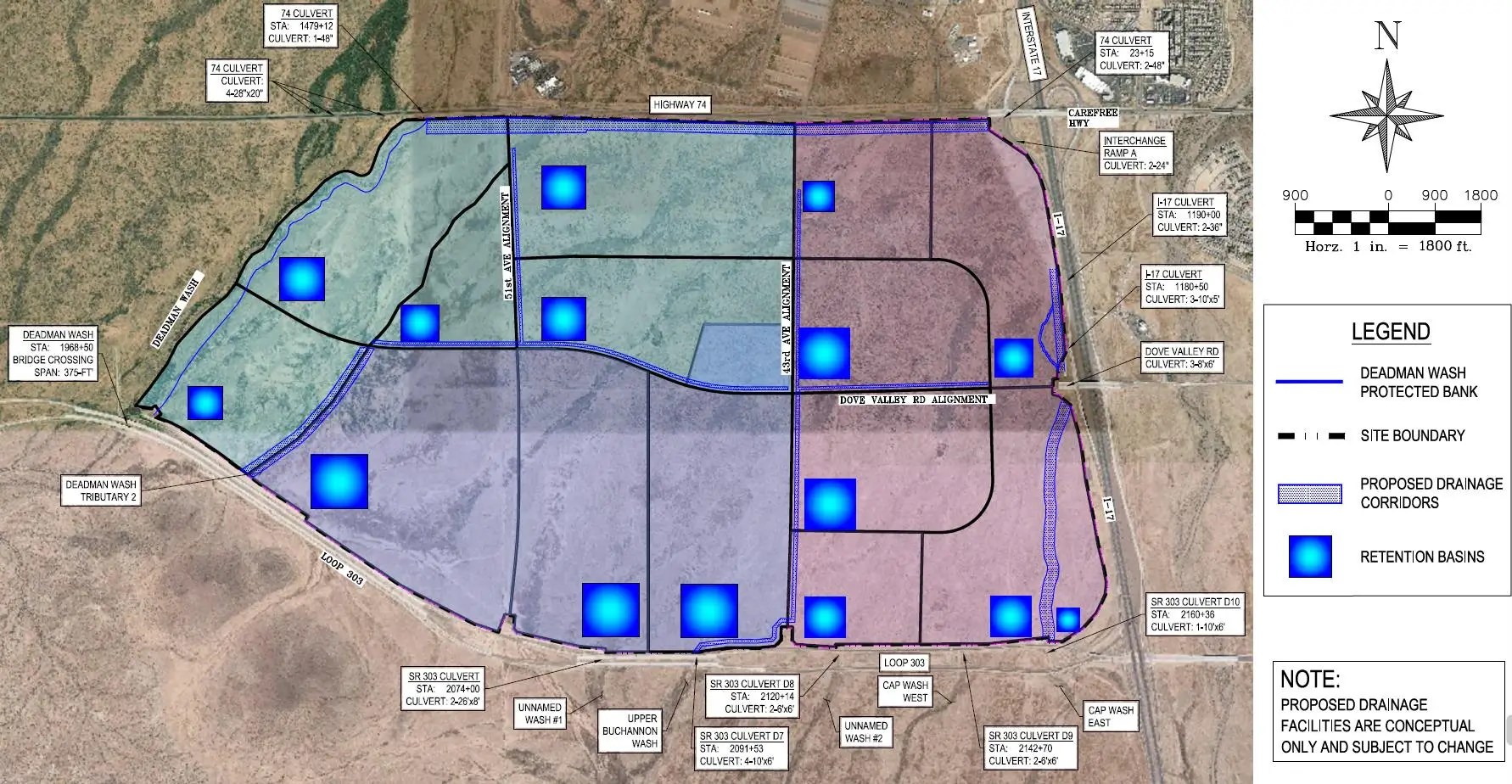 Conceptual Drainage & Retention Plan