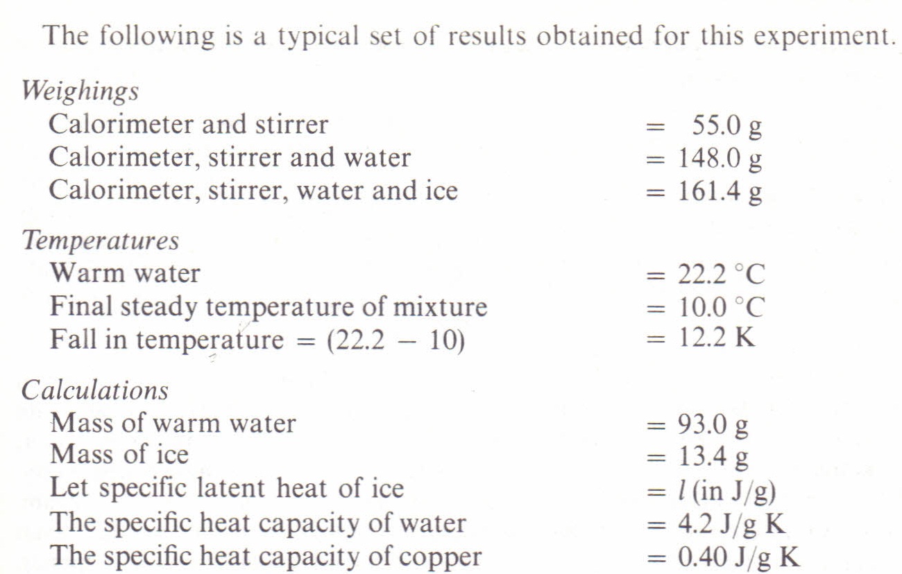 The Heat Of Fusion Of Ice Chem 1210 11 February 2018 Experiment The Heat Of Fusion Of Ice Abstract The Amount Of Energy Required To Overe Enough Studocu Latent Heat of Fusion I.