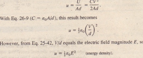 Energy Stored In An Electric Field Physics Homework Help