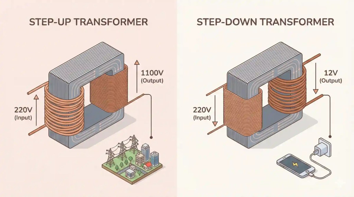 step-up and step-down transformer