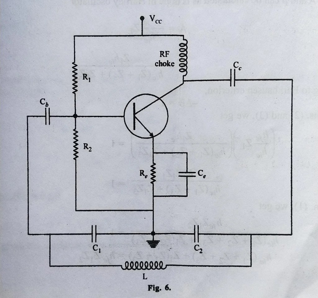 Colpitts Oscillator Derivation