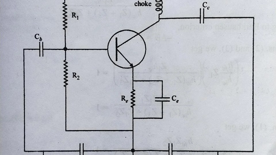 Colpitts Oscillator Derivation