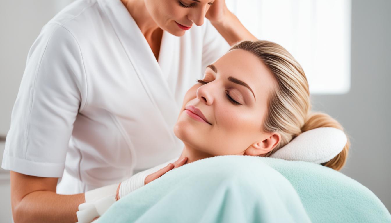 cold lymph massage