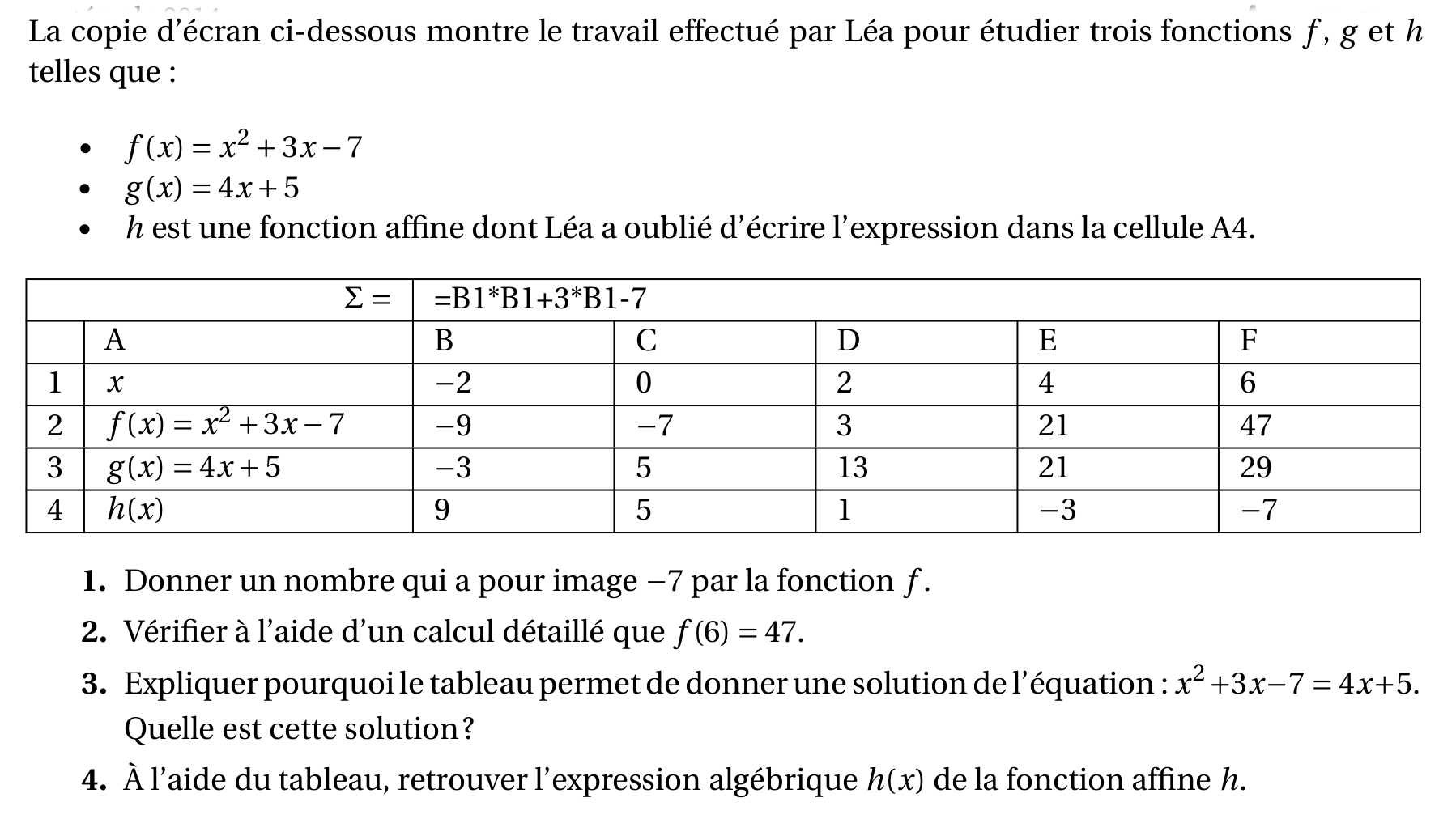 Brevet 2022 – Un exercice par jour pour se préparer en mathématiques