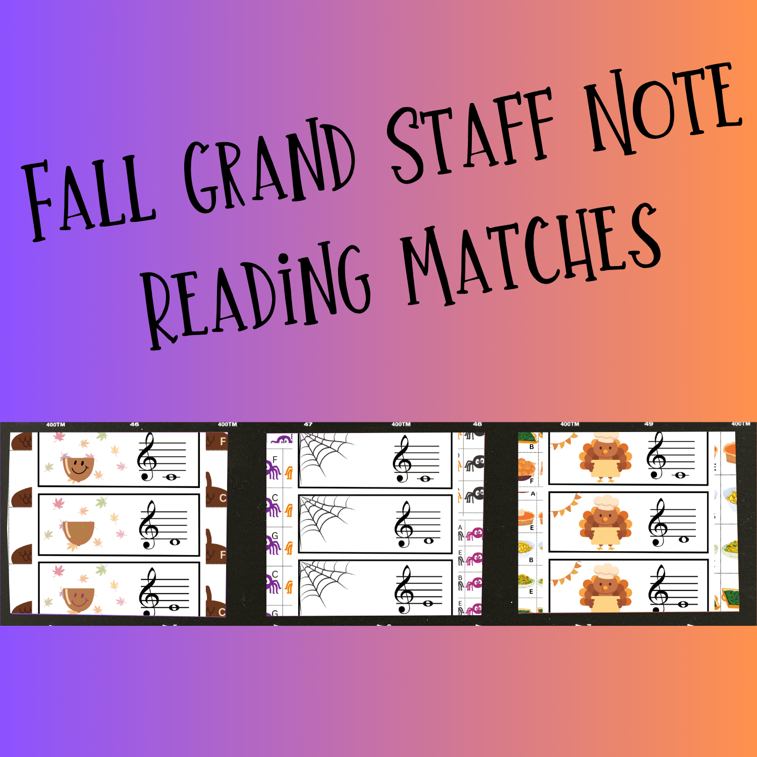 Fall Note Matching Pack