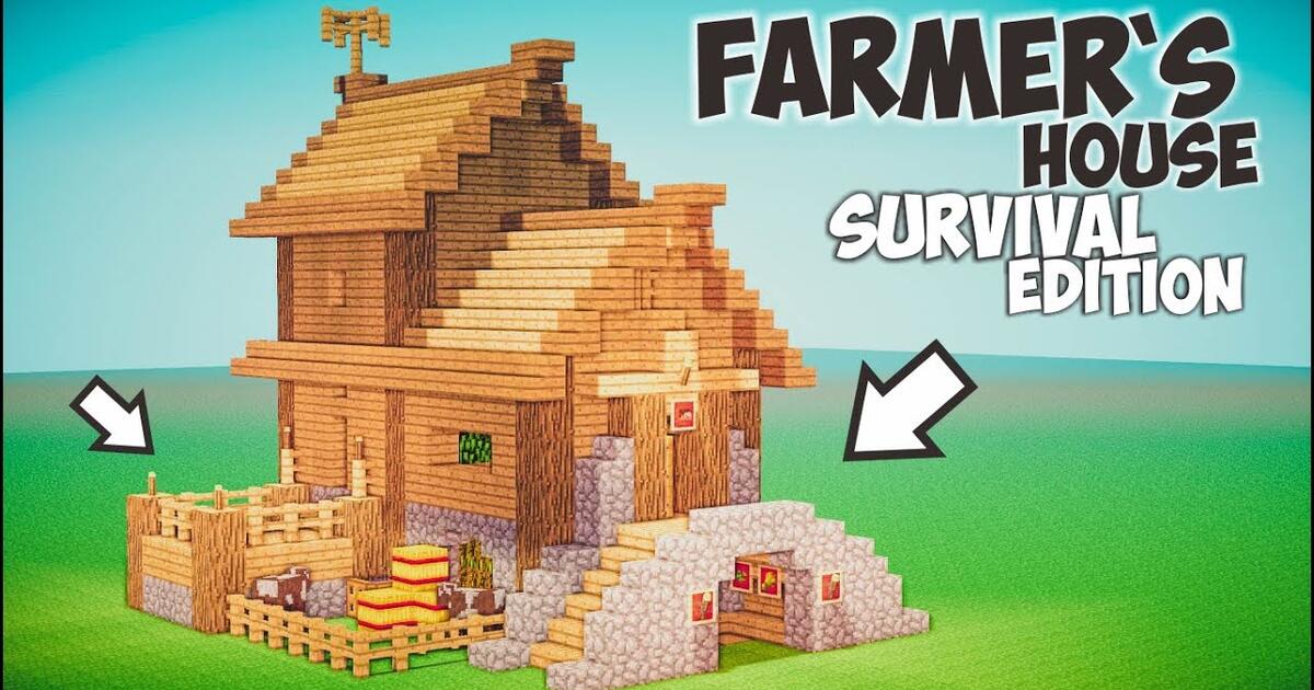 Aku bisa buat pedang dari apapun di minecraft!! Cara Membuat Rumah Survival Simple Lengkap Minecraft Medieval Pt 2 Bilibili
