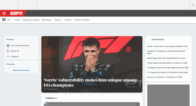Access Espnf1 Com Formula 1 News Live Grand Prix Updates