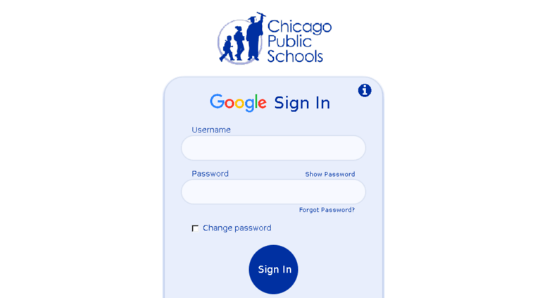 Access google.cps.edu. rapididentity