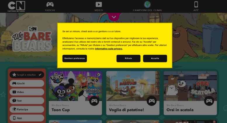 Access Webarebears Cartoonnetwork It Siamo Solo Orsi We Bare Bears Giochi Gratis Online Download E Video Cartoon Network