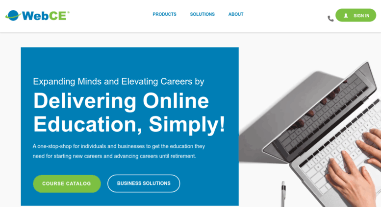 Access webce.com. continuing education