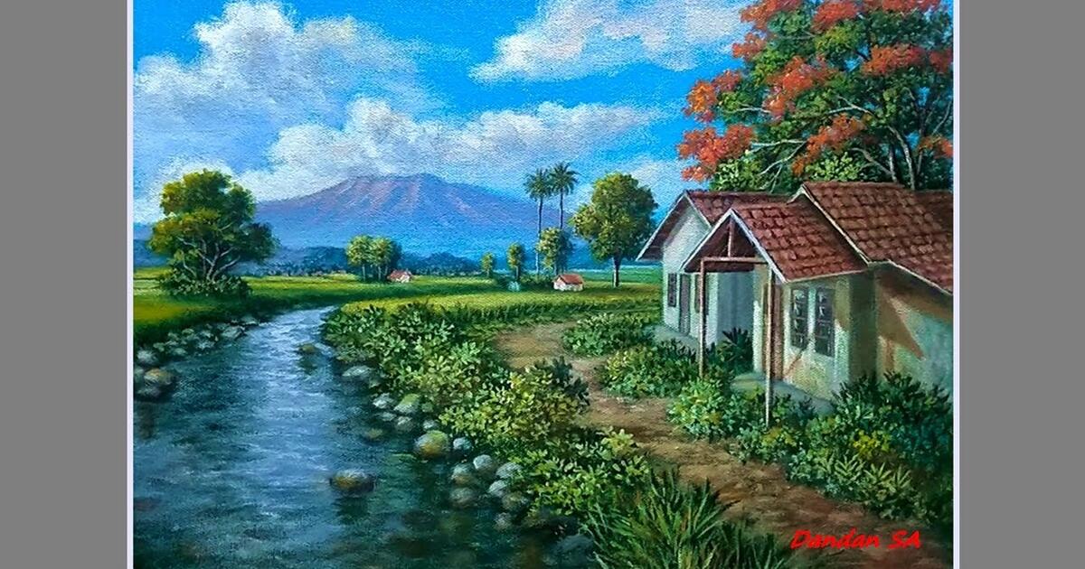 100+ gambar pemandangan alam yang indah dan mudah ditiru update terbaru. Pemandangan Alam Desa Melukis Pemandangan Alam Desa Dengan Cat Akrilik Karya Dandan Sa Bilibili