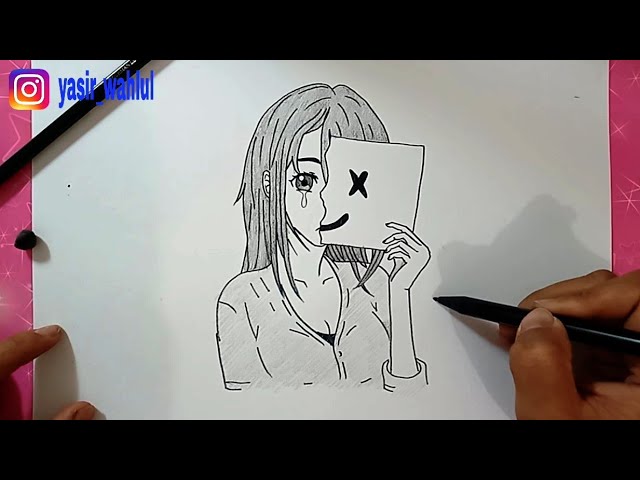 Logo wanita berhijab for android apk download. Menggambar Anime Cewek Nangis Tapi Pura Tersenyum Bstation