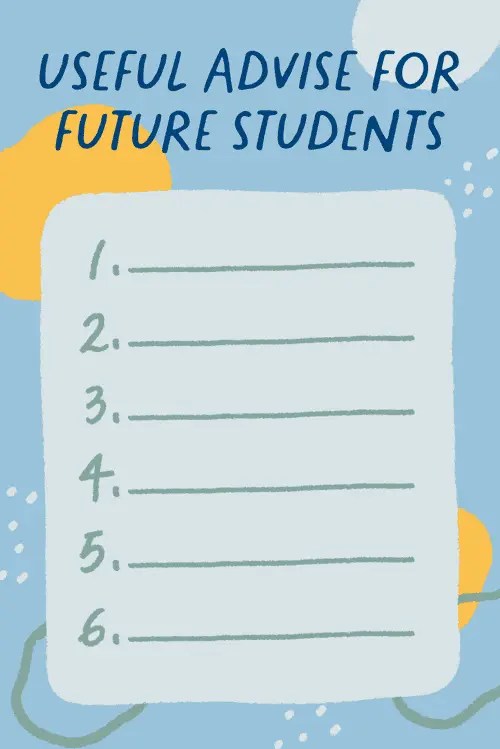 Printable advice for future students template for back-to-school classroom expectations