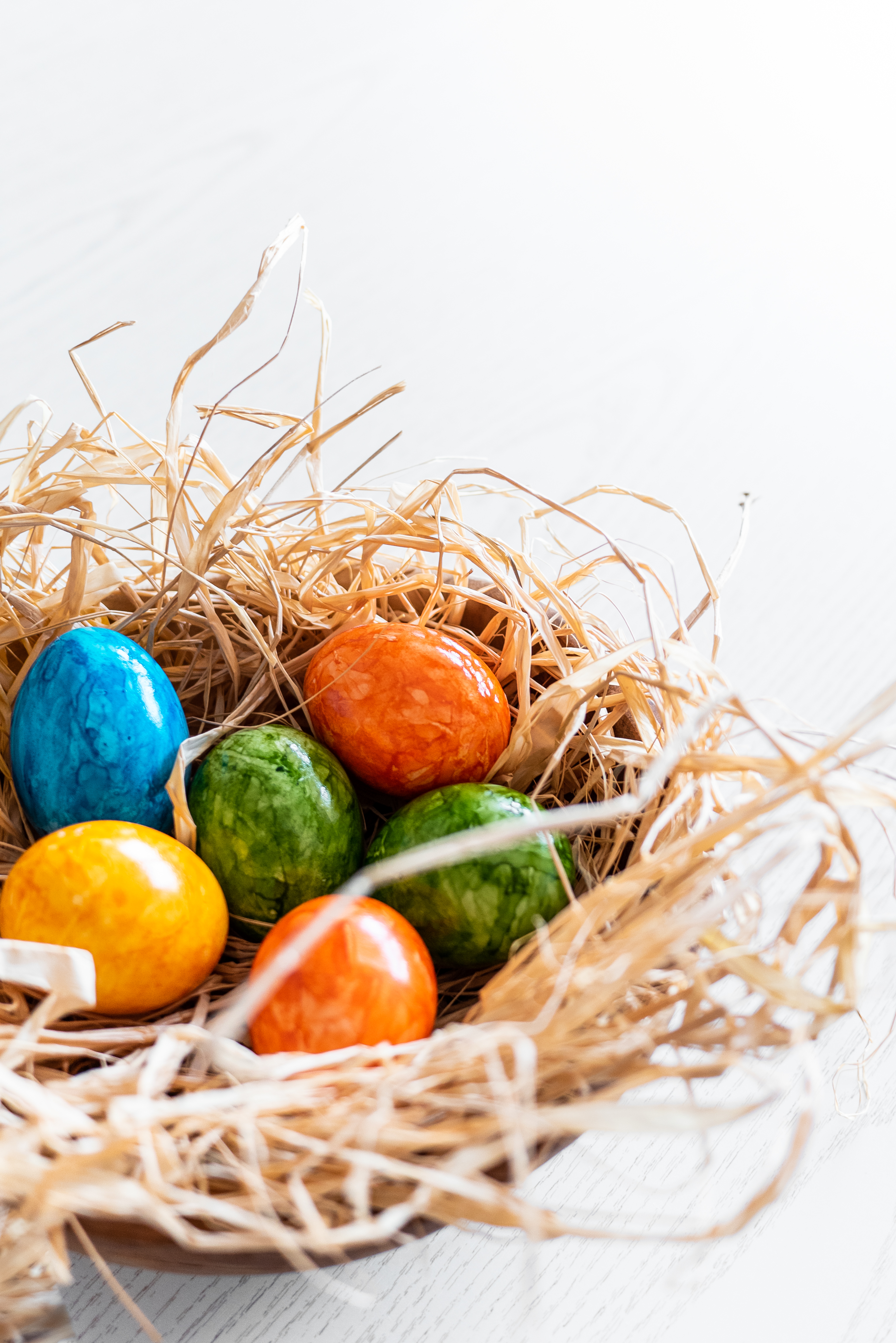 Vertical Colored Easter Eggs