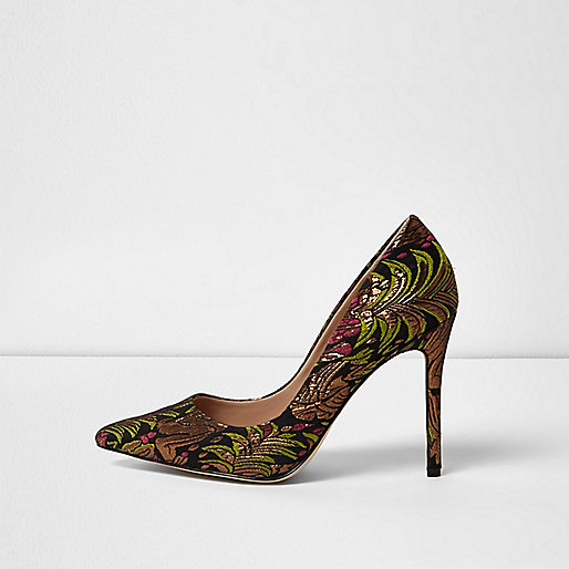 Embroidered Court Shoes, £35