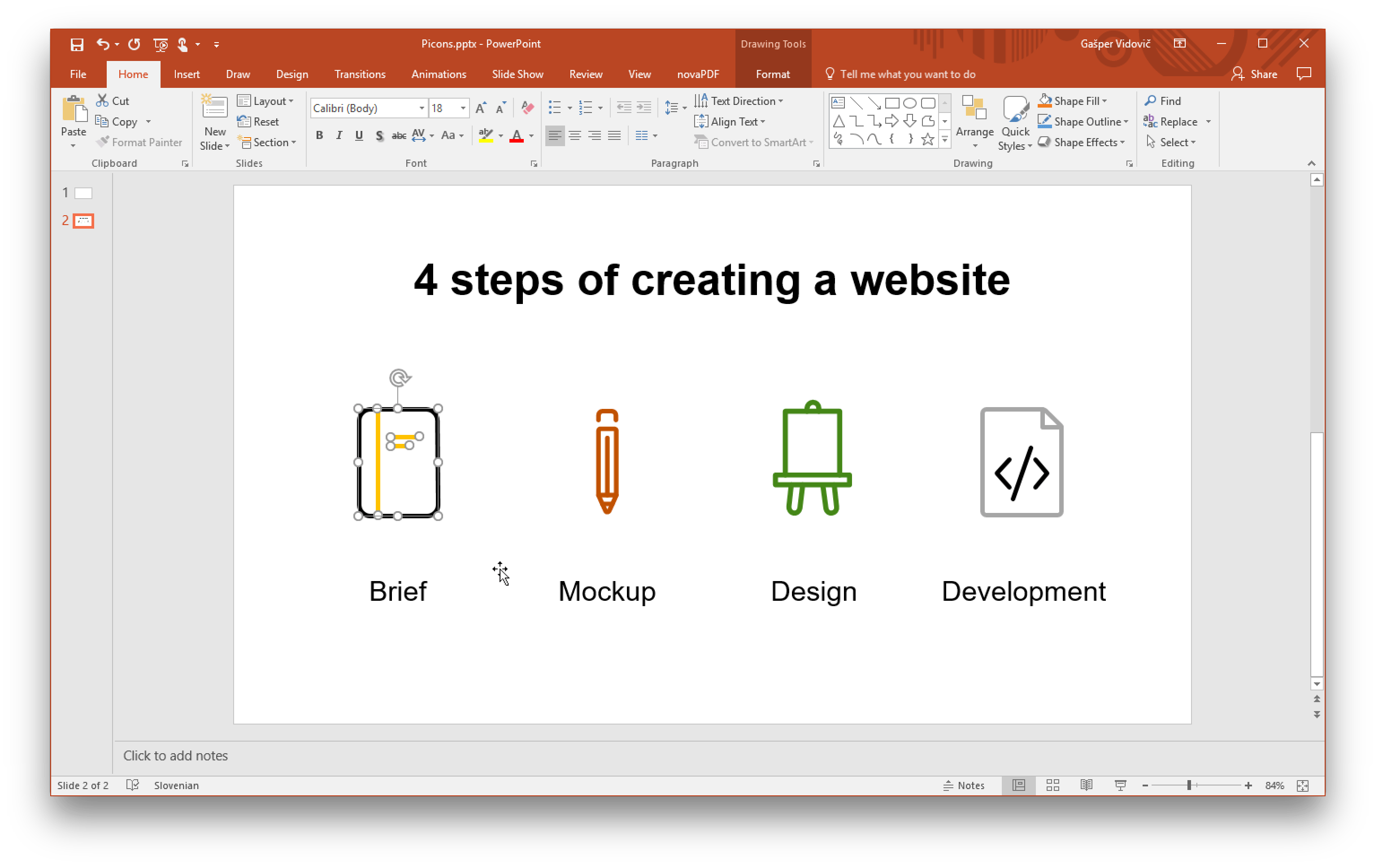 Insert vector icons in PowerPoint Picons Blog