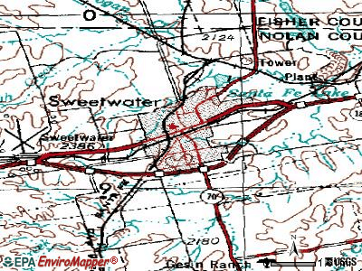 Sweetwater Texas Map Higaapi Tpc23777 