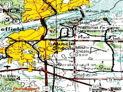 Muscle Shoals Alabama AL 35660 35661 Profile Population Maps Tpc318 