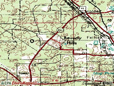 Beverly Hills Florida Map Tpc3398 