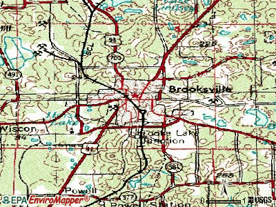 Brooksville Florida Map Tpc3429 