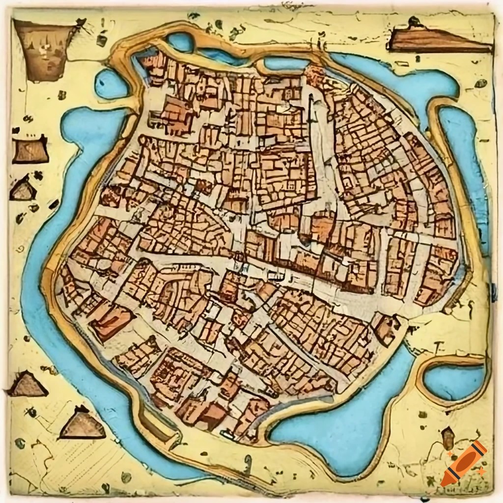 Medieval Town Layout Village Layout Middle Ages AMRX