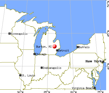 Burton Michigan MI Profile Population Maps Real Estate Averages Fr1215 