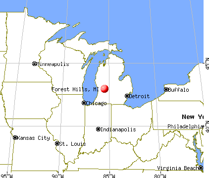 Forest Hills Michigan MI Profile Population Maps Real Estate Fr1836 